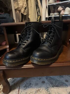 Dr. Martens 1460 Slip-Resistant Black Leather Lace-my Up Work Boots
